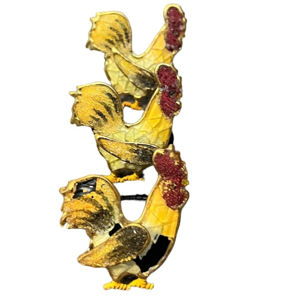 NEW Set of 3 Chicken Napkin Rings